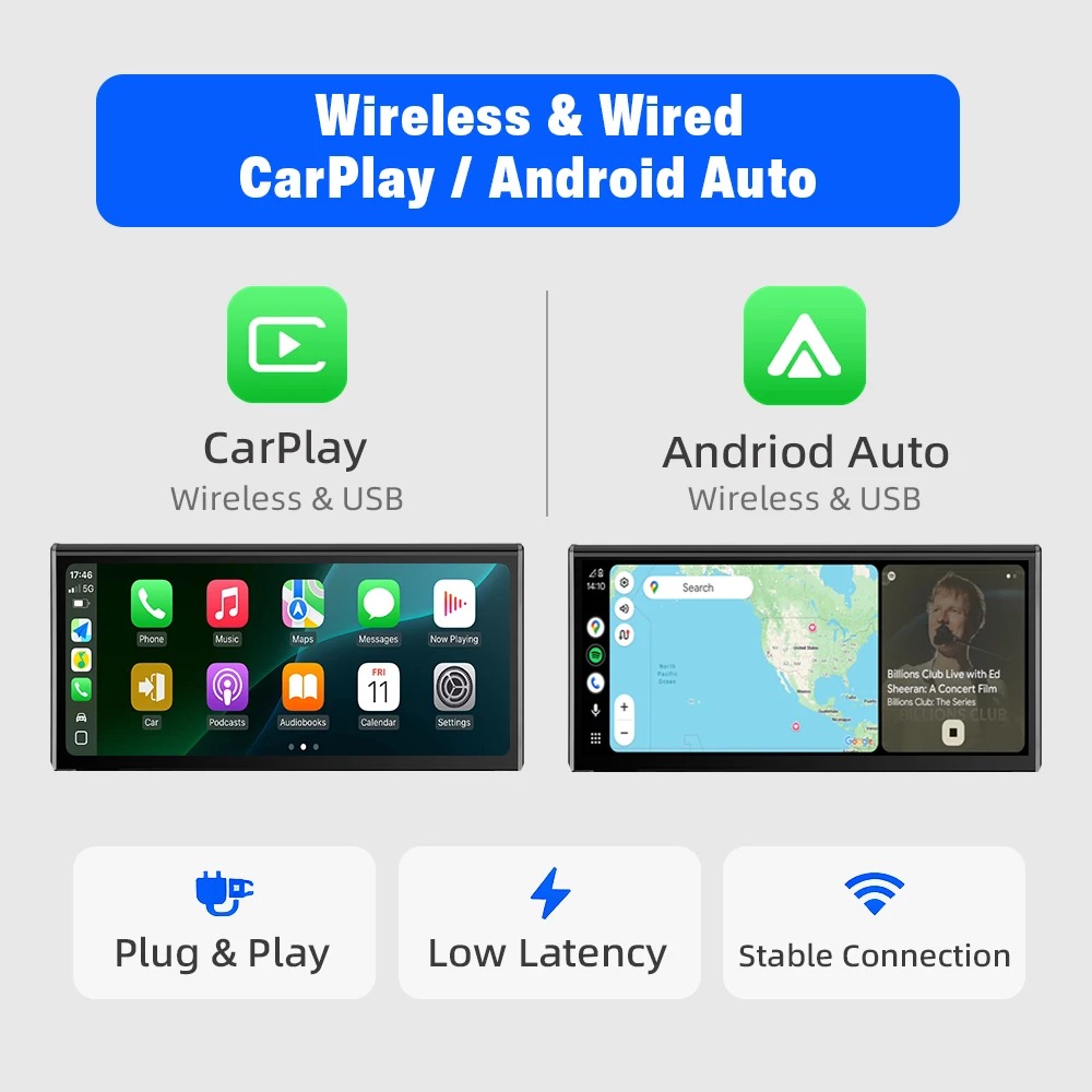 UX 2019-2021 Car Multimedia Player 10.25   Android 13 for DVD Players with CarPlay Android Interface Binarytek